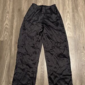 Victoria’s Secret black silk vintage pajama pants
